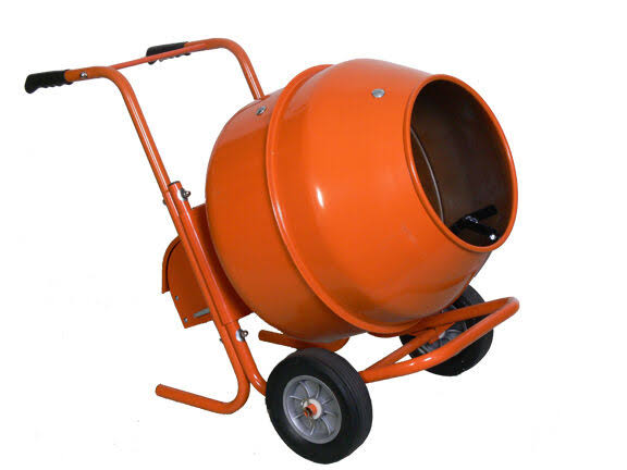 Cement Mixer 3.5cf with Adjustable Wheels